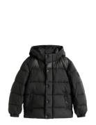 Matt And Shine Embossed Jacket Tommy Hilfiger Black