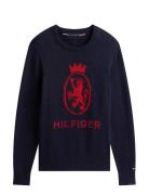 Gifting Crest Crew Neck Tommy Hilfiger Navy