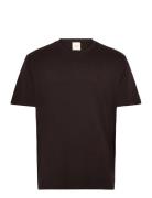 Ss Supima Chest Emb Crewneck Tee Calvin Klein Brown