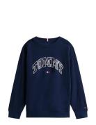 Varsity Raised Print Sweatshirt Tommy Hilfiger Navy