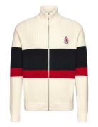 Rwb Rib Chest Stripe Zip Through Tommy Hilfiger Cream