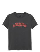 Nyc Print Graphic Tee Ss Tommy Hilfiger Grey