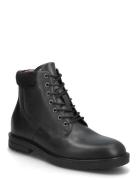 Cleated Hilfiger W Lth Boot Tommy Hilfiger Black