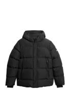 Hooded 5 Baffle Sports Puffer Superdry Black