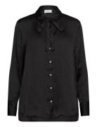 Rwmessina Ls Bow Shirt Rosemunde Black
