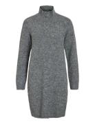 Vinynni Highneck L/S Knit Dress/Bfs Vila Grey