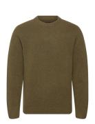Jprblasimon Souffle Knit Crew Neck Jack & J S Khaki