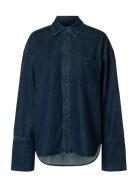 Slfover D Mella-Bora Denim Shirt Selected Blue