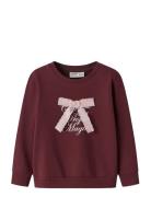Nmfsetina Ls Sweat Bru Name It Burgundy