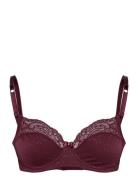 Sophie Non-Padded Underwired Bra Hunkemöller Burgundy