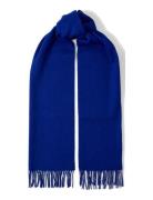 Slftime New Wool Scarf Selected Blue