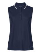 Miriam Sleeveless Poloshirt Röhnisch Navy