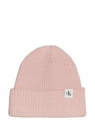 Monogram Rib Beanie Calvin Klein Pink
