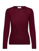 Basic Sweater Loose Sweater Davida Cashmere Burgundy