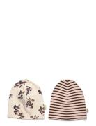 Beanie Hat 2 Pack Petit Piao Cream