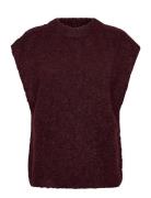 Patrisia New Knit Vest A-View Burgundy