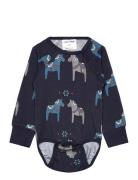 Bamboo Body L.s Green Tractor Geggamoja Navy