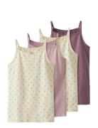 Nkfstrap Top 4P Aop Noos Name It Pink