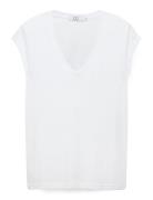 Cc Heart Basic V-Neck T-Shirt Coster Copenhagen White