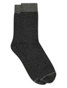 Erina Wool Rib Socks Mp Denmark Grey