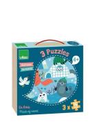 Puzzle 3X16 Pcs - Animals Of The World By Michelle Carlslund Vilac Pat...