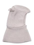Balaclava Ears Wool Knit Huttelihut Cream