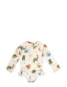 Vilje – Uv-Dragt 3-4 År – Dino Beach Filibabba Cream