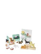 Dollhouse Set - Waggy Tails Dog Salon Tender Leaf Patterned