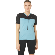 Women's Fujitrail Short Sleeve Top Performance Black/Gris Blue