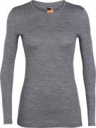 Icebreaker Women's 200 Oasis Long Sleeve Crewe Gritstone HTHR