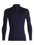 Icebreaker Men's Merino 260 Tech Long Sleeve Half Zip Thermal Top Midn...