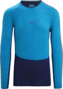 Icebreaker Men's 125 Zoneknit™ Long Sleeve Crewe Geo Blue/Royal Navy