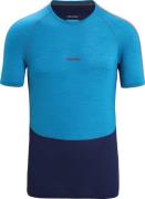 Icebreaker Men's 125 Zoneknit™ Short Sleeve Crewe GEO BLUE/ROYAL NAVY/...