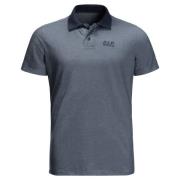 Jack Wolfskin Men's Pique Polo Night Blue