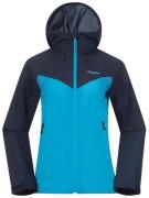 Bergans Rabot Windbreaker Jacket Women Aqua Lagoon/Navy Blue