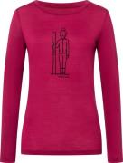 Women's Skianto Long Sleeve Sangria/Black Ink