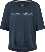 super.natural Women's Liquid Flow Tee Blueberry/Fresh White