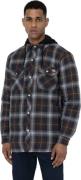 Men's Fleece Hood Flan Ombre Plaid