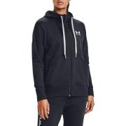 Women's Rival Fleece FZ Hoodie Black/White/White