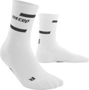 Women's The Run Socks, Mid Cut White