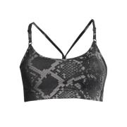 Casall Women's Strappy Sports Bra Grey Snake