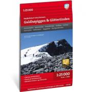 Calazo förlag Høyfjellskart Jotunheimen: Galdhøpiggen & Glittertinden ...