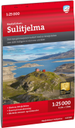 Calazo förlag Høyfjellskart Sulitjelma 1:25.000 Onecolour