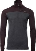 Aclima Men's LightWool 180 Polo with Zip Chocolate Plum/Marengo