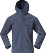 Bergans Men's Vaagaa Softshell Jacket Hood Granite Blue