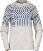 Bergans Nordmarka Merino Jumper Women Vanilla White/Husky Blue