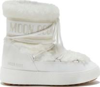 Moon Boot Women's Low Track Faux Fur Water-Repellent White