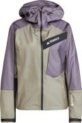 Adidas Women's Terrex Techrock Light GORE-TEX Active Rain Jacket Olive...