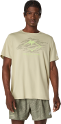 Asics Men's Fujitrail Logo Short Sleeve Top Khaki