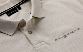 Sail Racing Men's Bowman Logo Polo Ecru